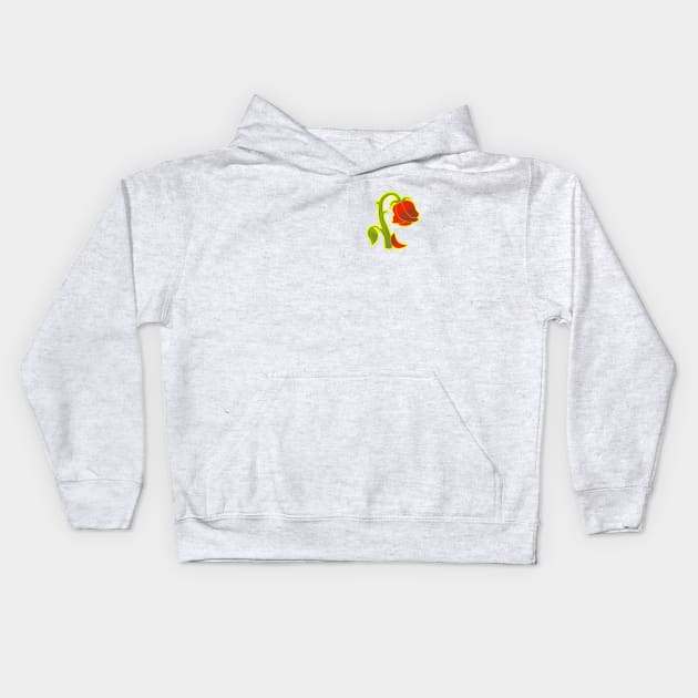 Wilted Rose Kids Hoodie by Nerdpins